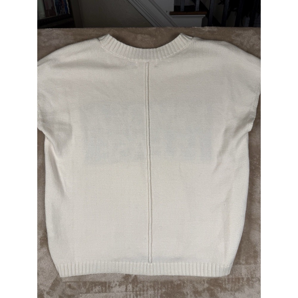 Blu Pepper "Mimosa Please" Knit Sweater Vest Women's Cream Tan Sleeveless NWT - Picture 13 of 13